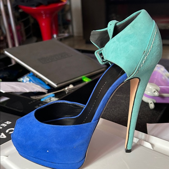 Giuseppe Zanotti Shoes - Giuseppe Zanotti Vibrant Blue and Green Heels